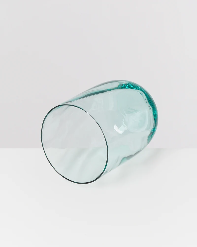 Calma Glas groß swirl grün 4er-Set