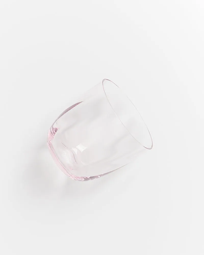 Calma Glas klein swirl rosé