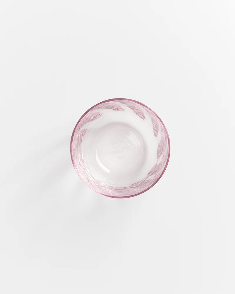 Calma Glas klein swirl rosé