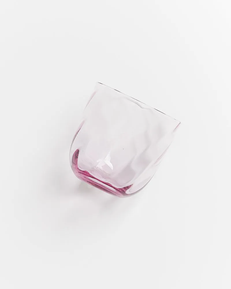 Calma Glas klein swirl lila