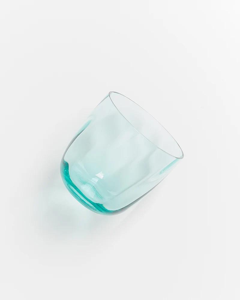 Calma Glas klein swirl grün