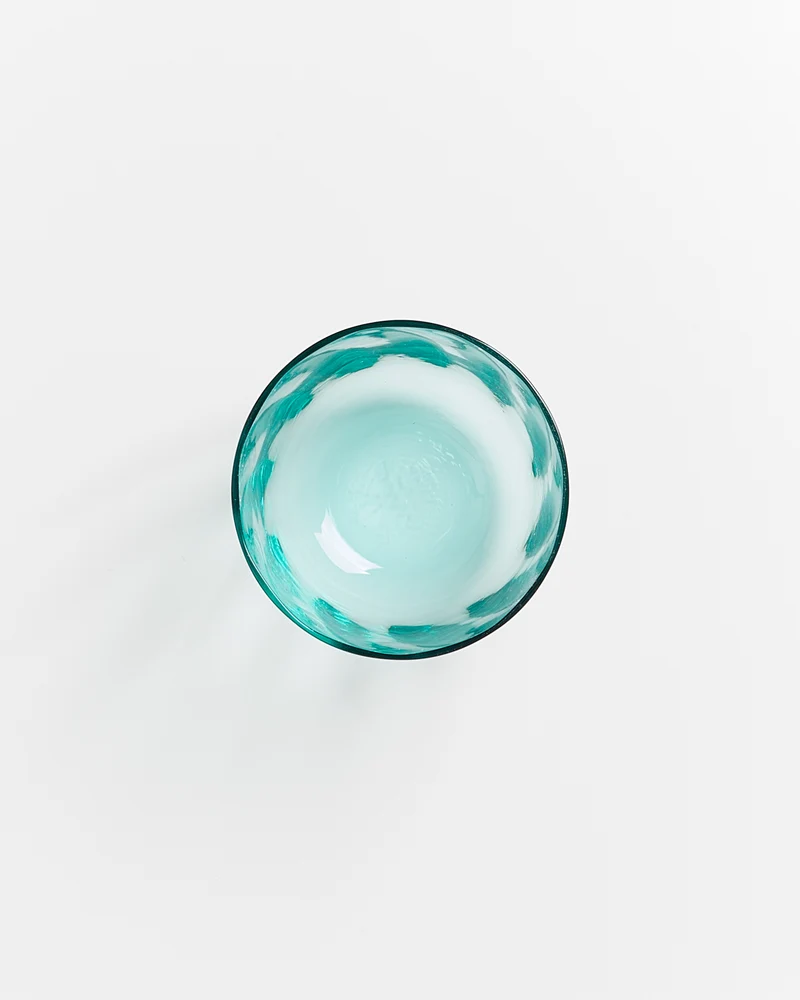 Calma Glas klein swirl grün
