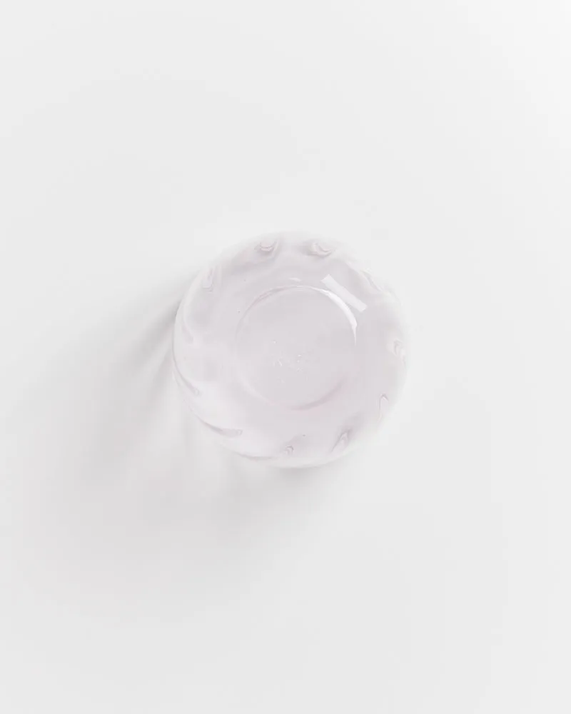 Calma Glas groß swirl lila