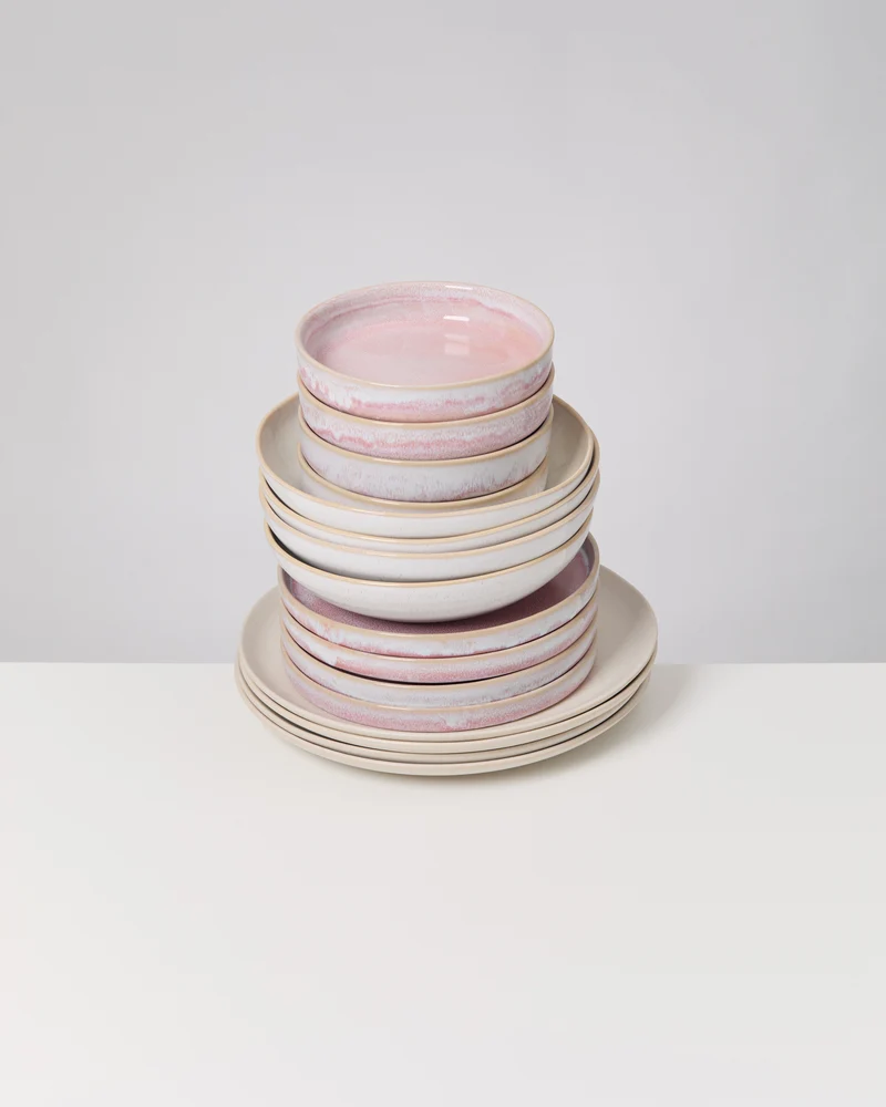 Geschirr-Set Pink sands rosé sand 16-teilig