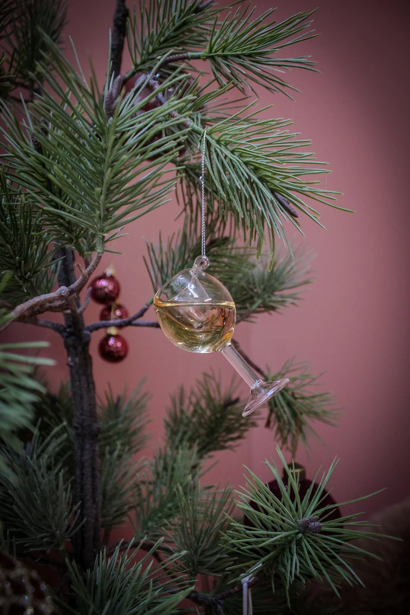 Bundel a 3 Kerstbal glas 3 assortie dia3.5cm x H.4cm