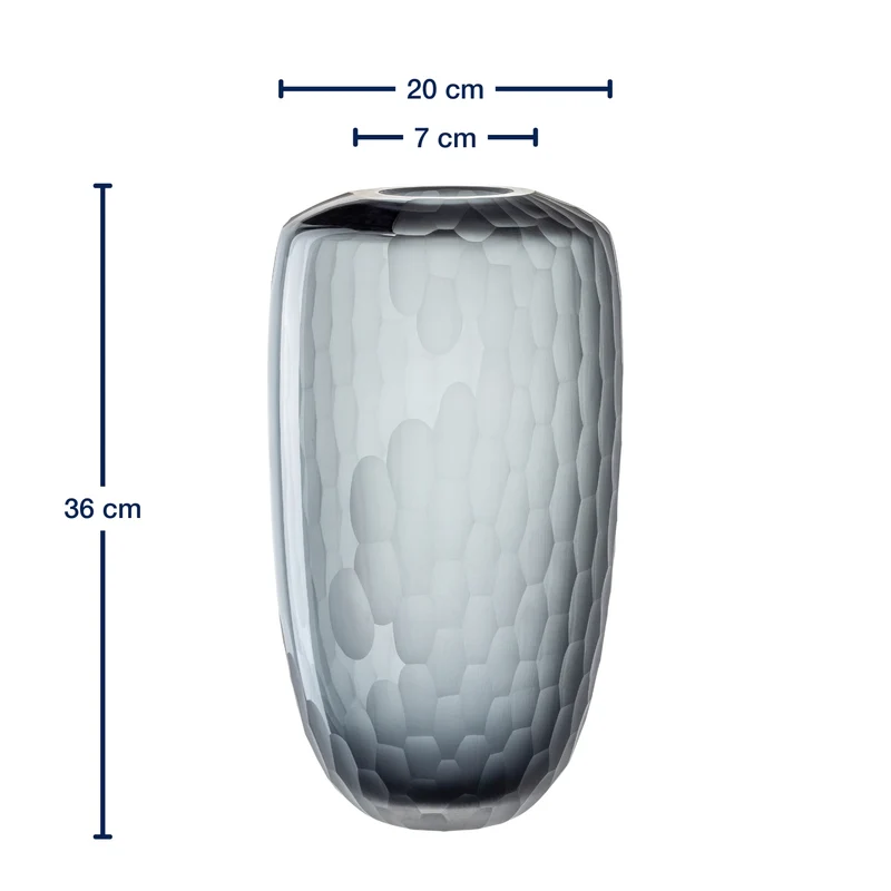 Vase BELLAGIO 36 cm anthrazit