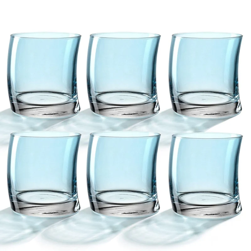 Trinkglas SWING 355ml hellblau 6er-Set