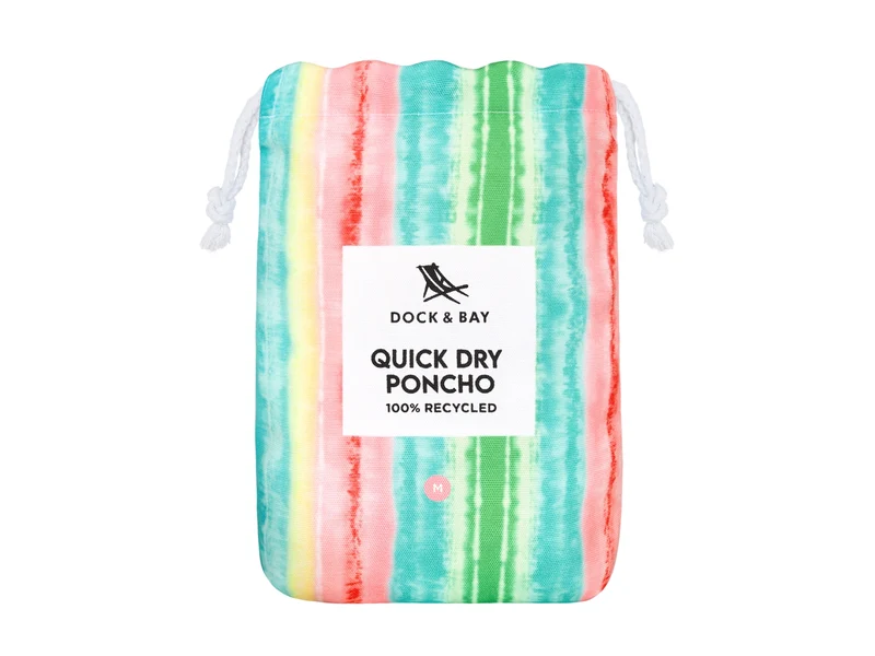 Dock & Bay Erwachsenen-Badeponcho M Watermelon Sugar 99x70cm