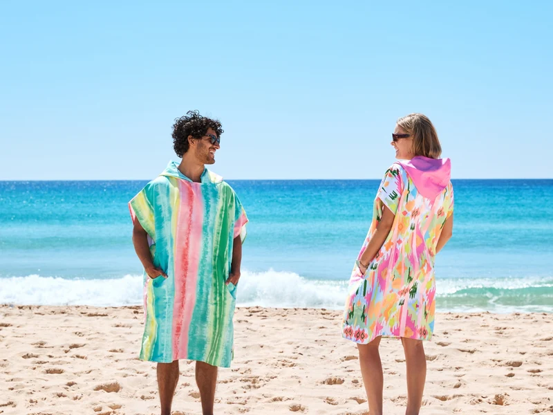 Dock & Bay Erwachsenen-Badeponcho M Watermelon Sugar 99x70cm