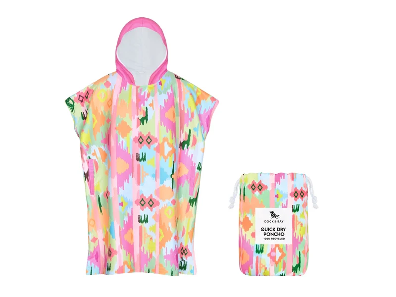 Dock & Bay Erwachsenen-Badeponcho M Ibiza Glow 99x70cm