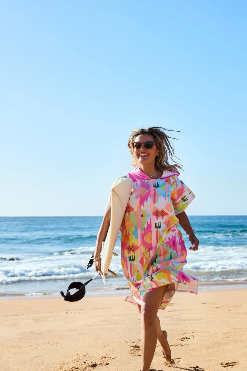 Dock & Bay Erwachsenen-Badeponcho L Ibiza Glow 105x85cm