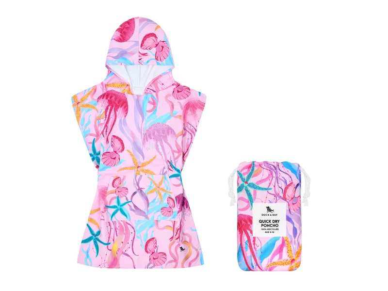 Dock & Bay Kinder-Badeponcho S Ready for this Jelly 66x49cm