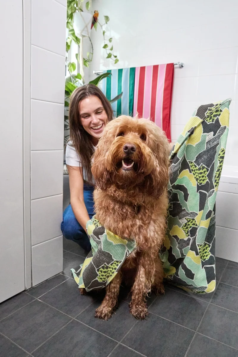 Dock & Bay Hundehandtuch M Undercover Walkies 90x50cm