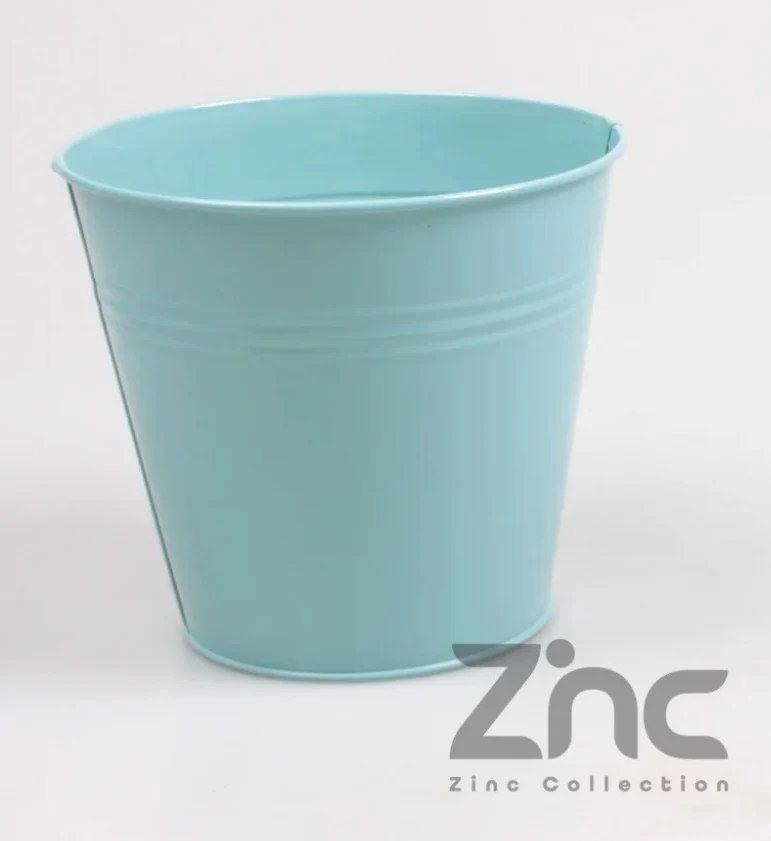 Zinktopf 0,5 l XXS D11 H10 B7,5 cm Seeblau