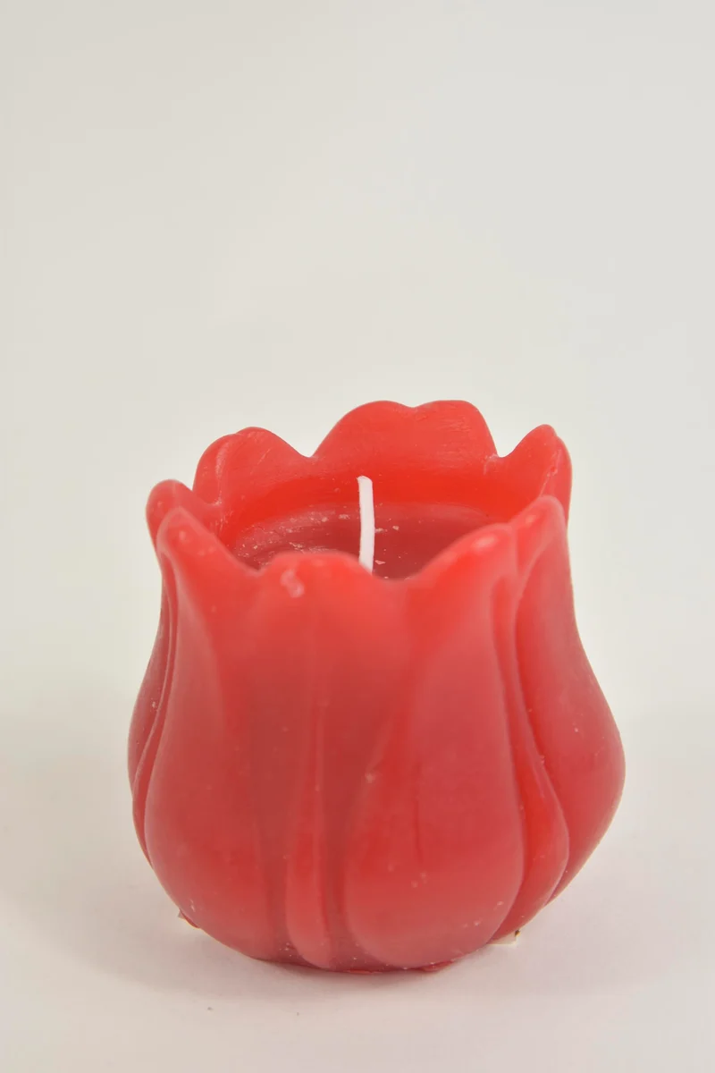 Duftkerze/Tulpenduft D12X10H ROT