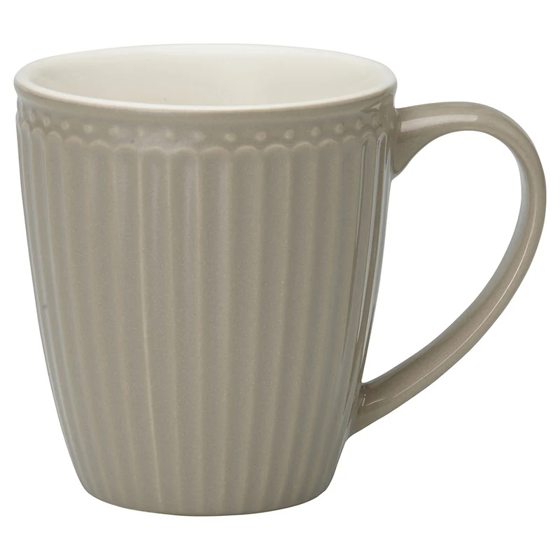 Greengate Alice Becher mit Henkel warm grey 0,4 l