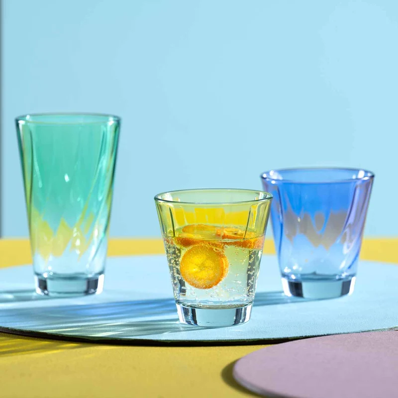Trinkglas TWIST 300 ml grün 4er-Set