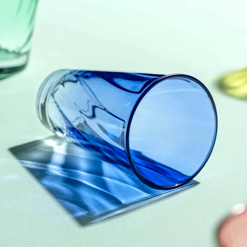 Trinkglas TWIST 300 ml blau 4er-Set