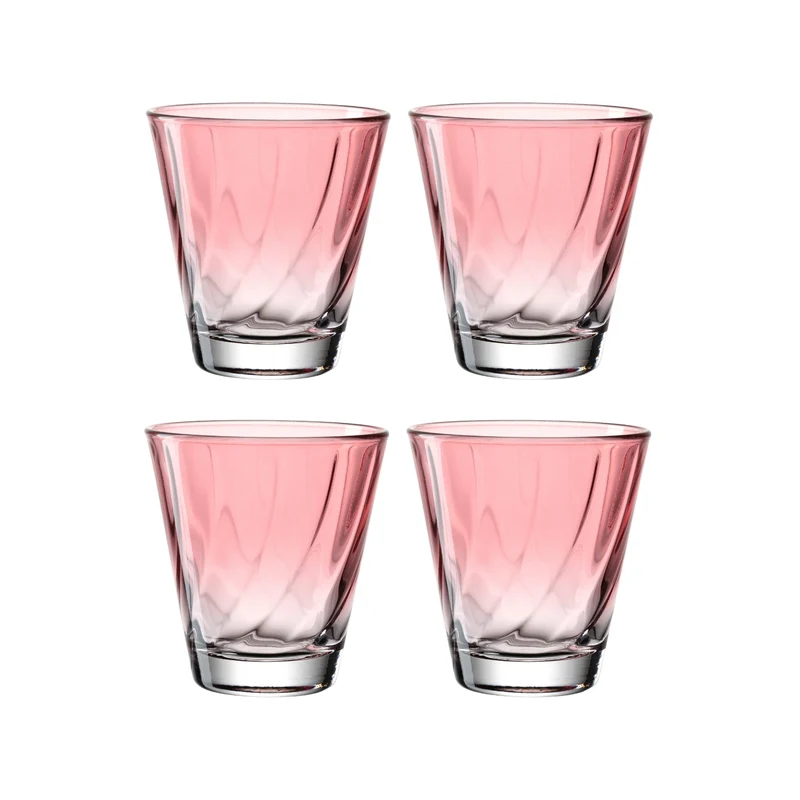 Trinkglas TWIST 215 ml rot 4er-Set