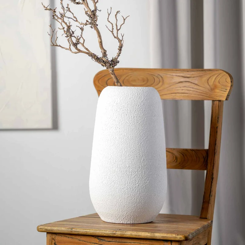 Keramikvase TROGOLO 40 cm weiß