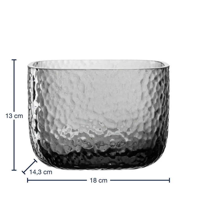 Vase MARTELLO 13 cm grau