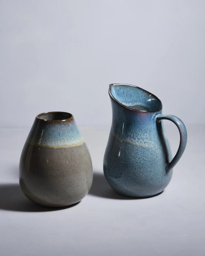 Madeira Vase M grünblau
