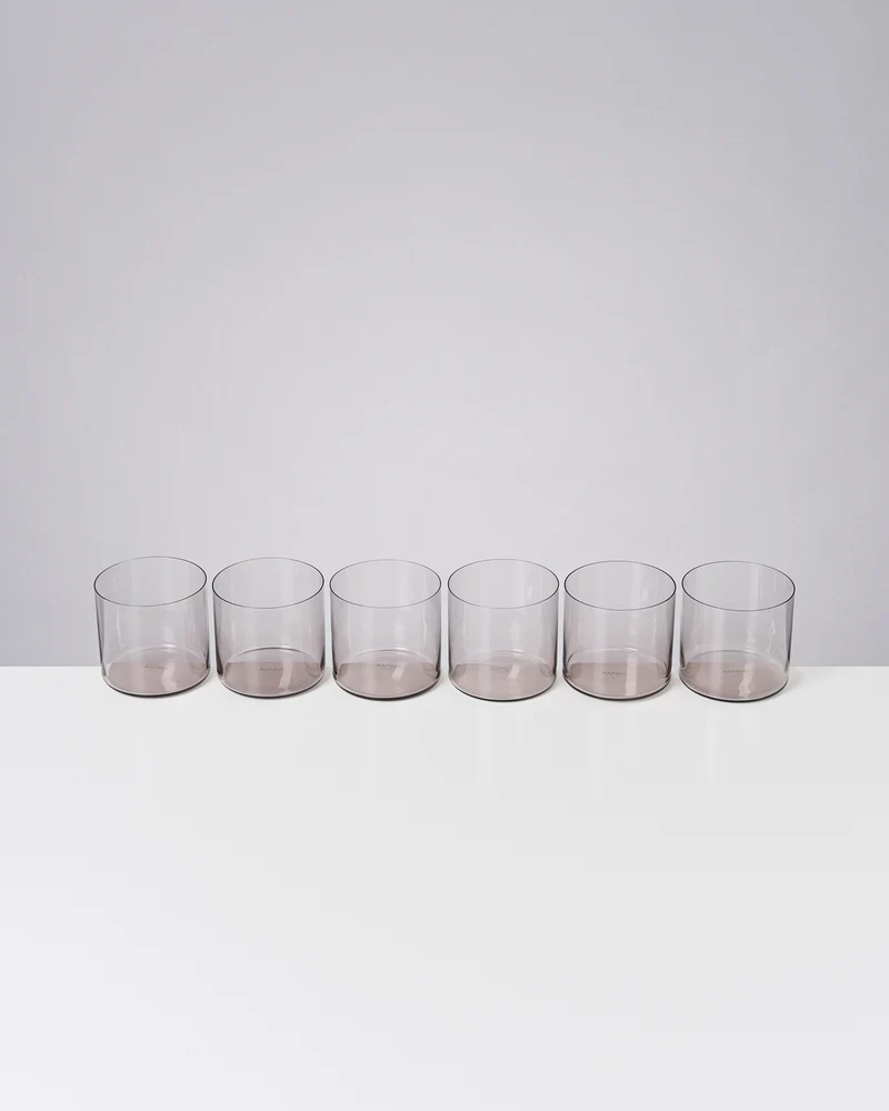 Joia Glas klein grau 6er-Set