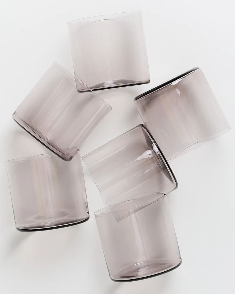 Joia Glas klein grau 6er-Set