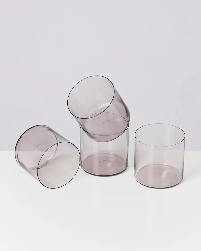 Joia Glas klein grau 4er-Set