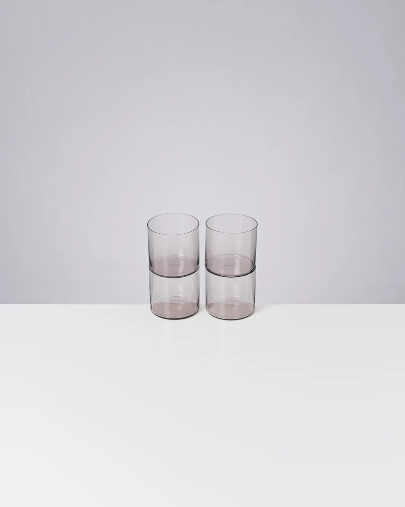 Joia Glas klein grau 4er-Set