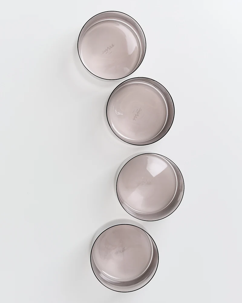 Joia Glas klein grau 4er-Set