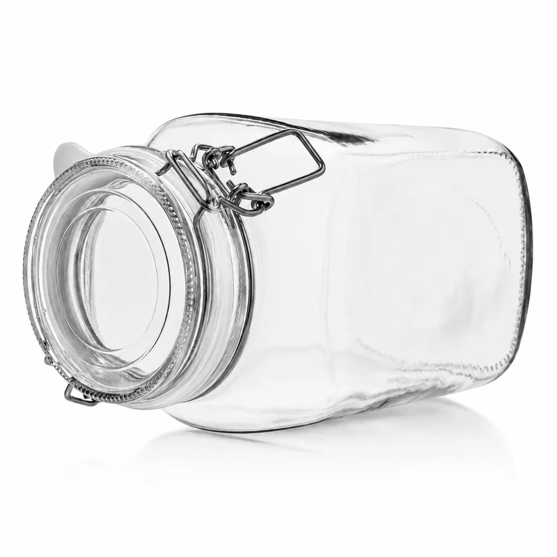 Drahtbügelglas 2590 ml mit weißem Gummiring