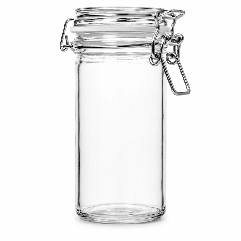 Drahtbügelglas 277 ml mit weißem Gummiring