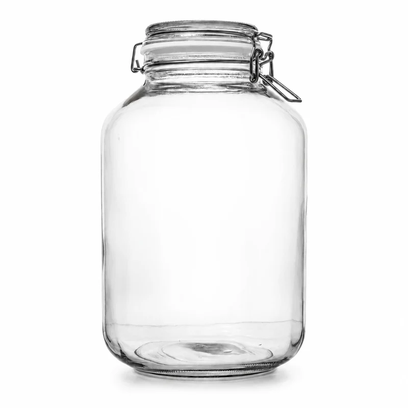 Drahtbügelglas 4880 ml mit weißem Gummiring
