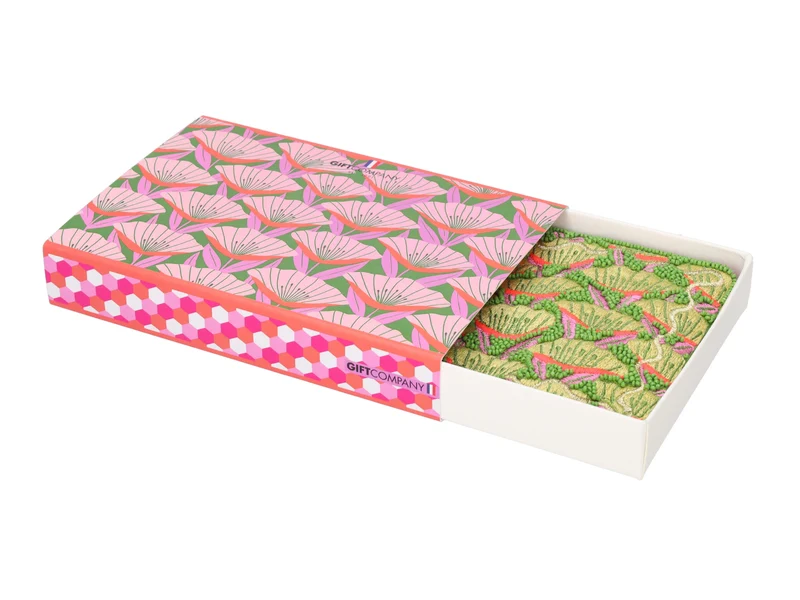 Giftcompany Elodie Kosmetiktasche M Flowers grün 18cm