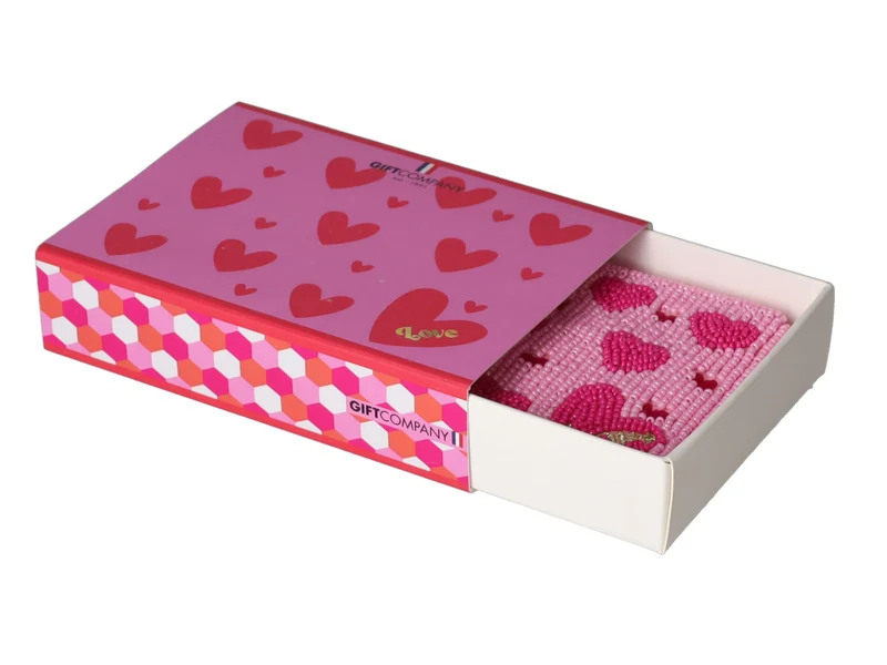 Giftcompany Elodie Kosmetiktasche XS Herzen pink 12cm