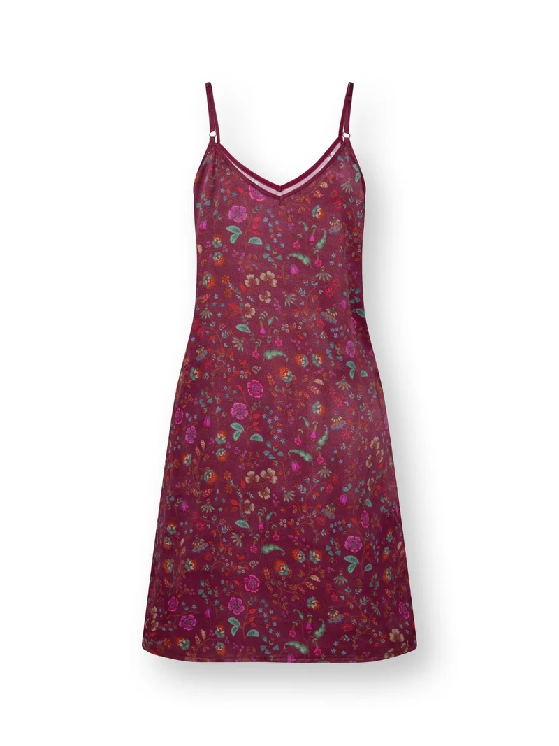 PIP STUDIO Flora Bangalore Disa Nachthemd lang dark pink XS