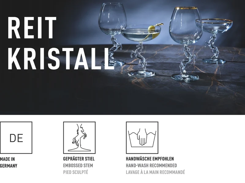 Ritzenhoff Reitkristall Champagnerglas #1 RDT H25