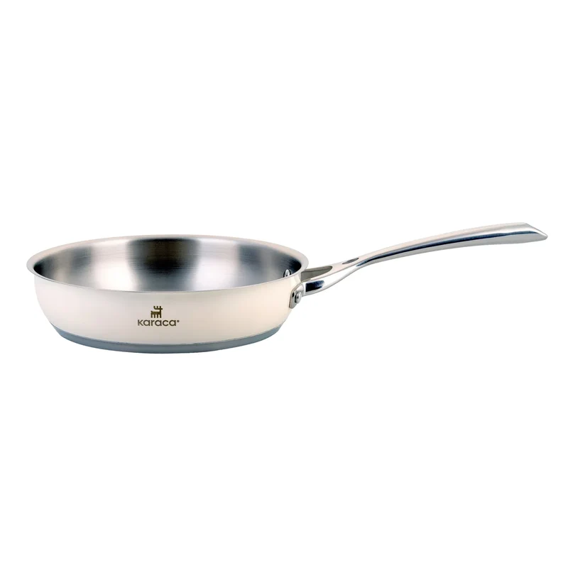 Karaca Induktions Edelstahl Creme Kochgeschirr Set 7 Teilig