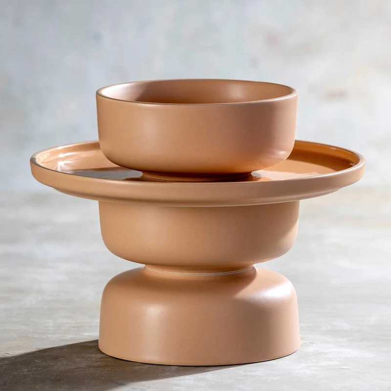 Keramikteller ROMA 27 cm apricot 6er-Set