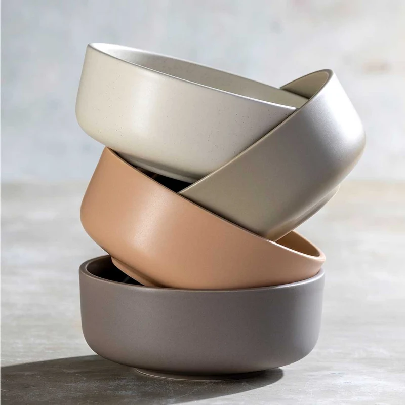 Keramikschale ROMA 16 cm apricot 6er-Set