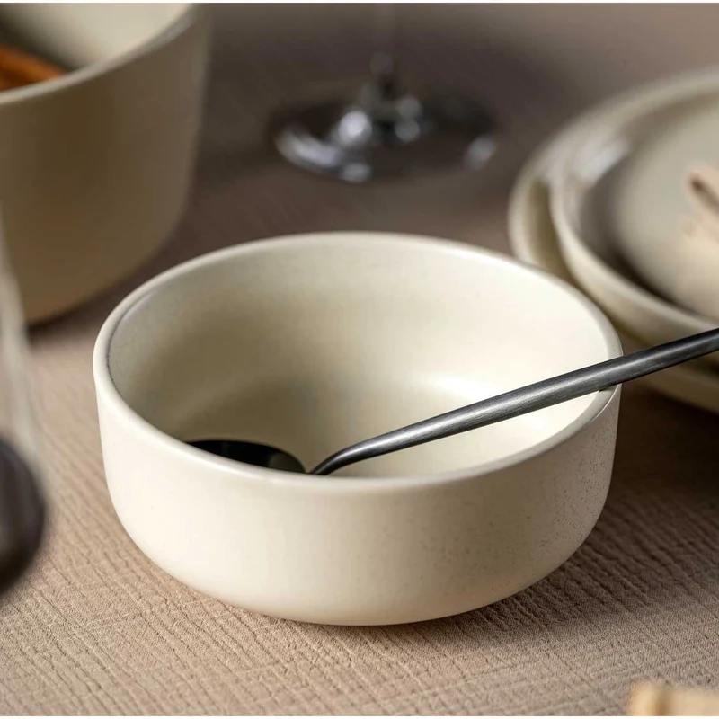 Keramikschale ROMA 16 cm creme 6er-Set