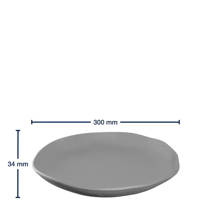 Schale CASOLARE 30 cm grau Aluminium