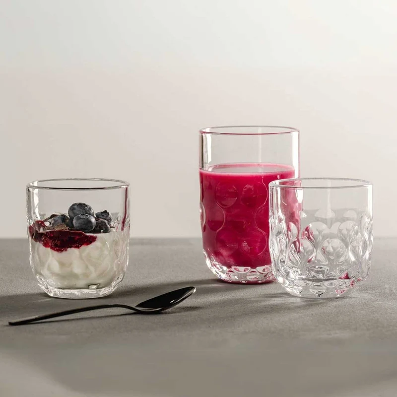 Latte Macchiato Glas GOCCE 380ml 1. Variante 2er-Set