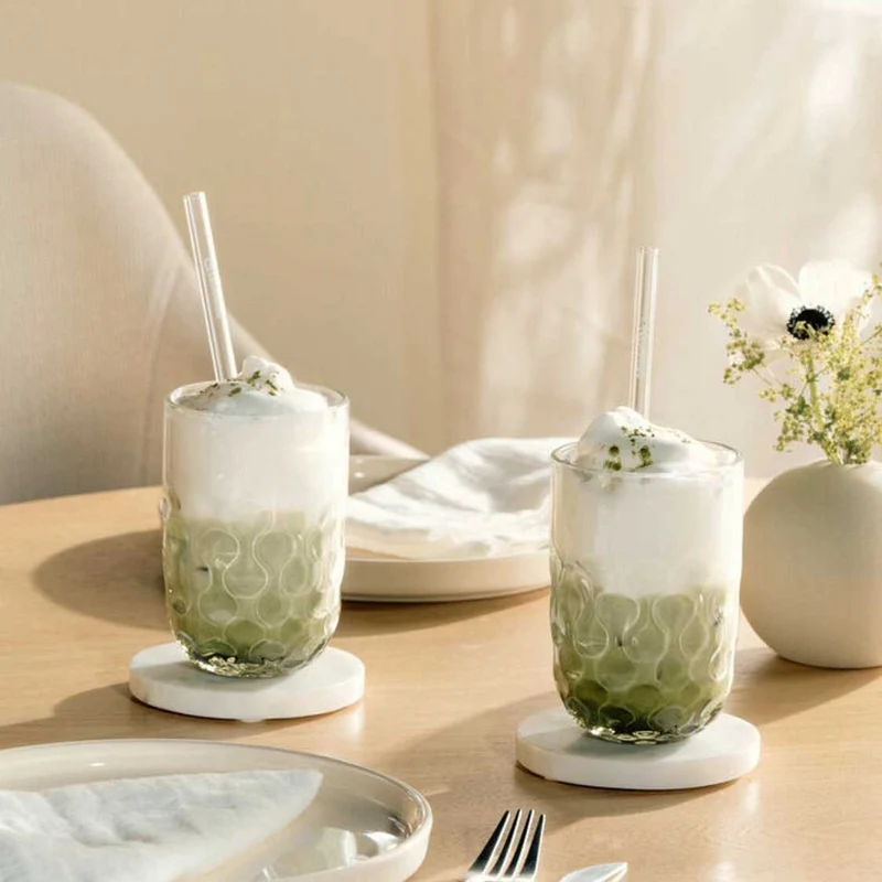 Latte Macchiato Glas GOCCE 380ml 2. Variante 2er-Set
