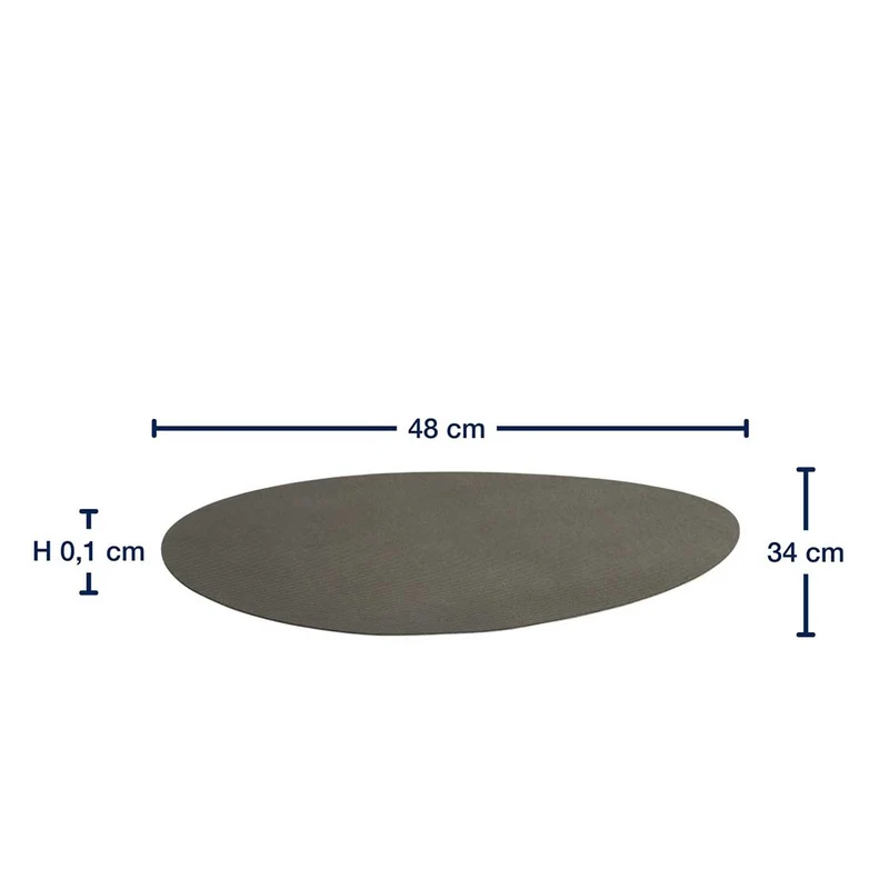 Platzset GOCCE 34 x 48 cm grau