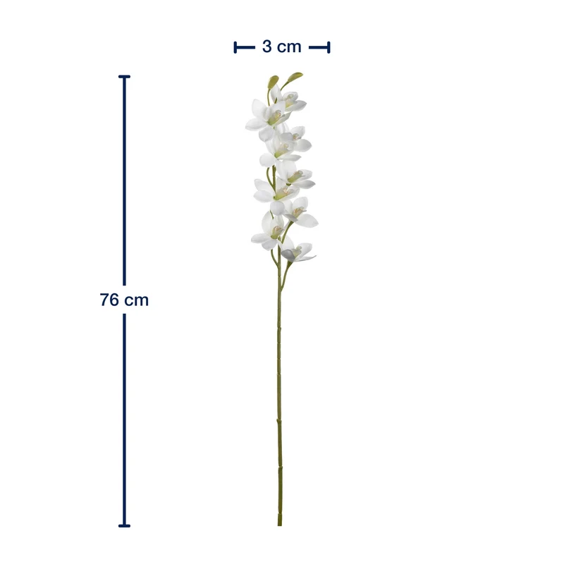 Orchidee FIORE 76 cm weiß