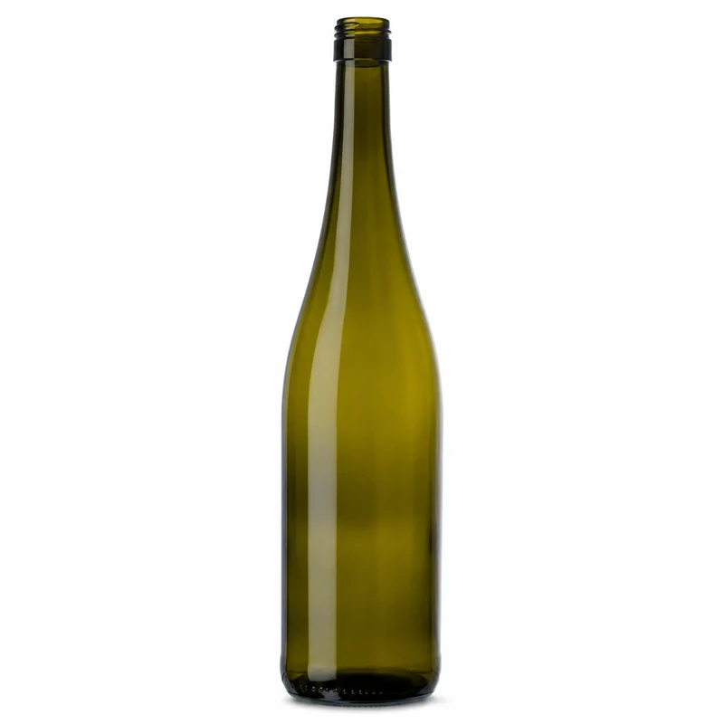 Weinschlegel 0,75 l Antikgrün - BVS Mündung