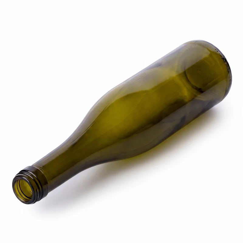 Weinschlegel 0,75 l Antikgrün - BVS Mündung