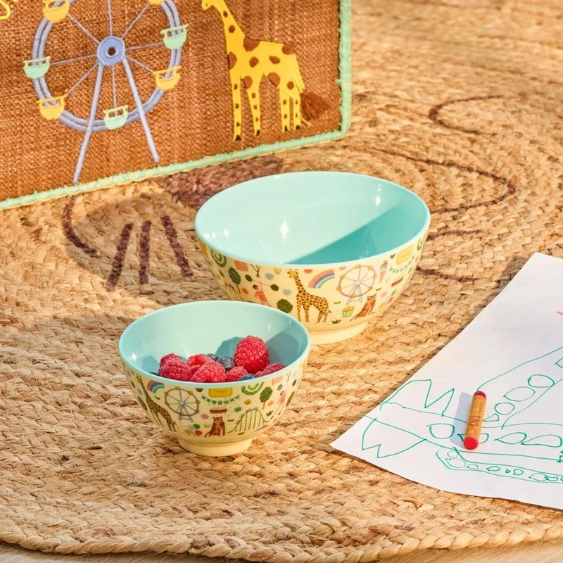 Rice Mittelgroße Kinderschüssel Mint Fun Fair